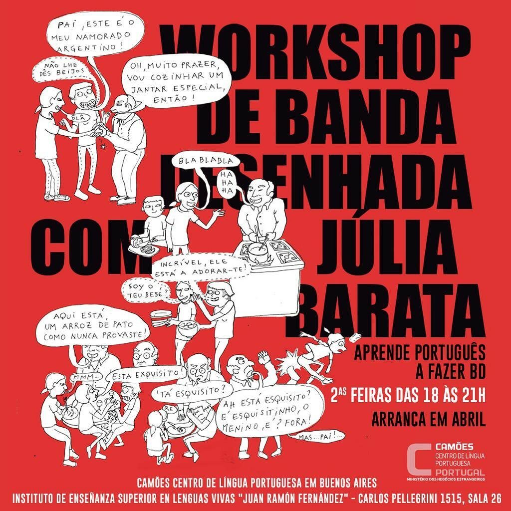 La artista Júlia Barata imparte un taller de historietas en Argentina